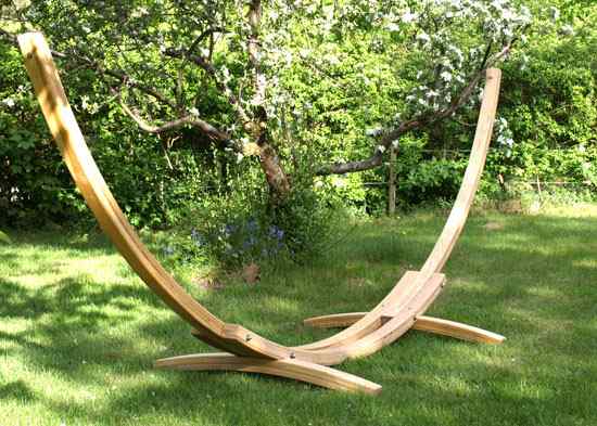H&auml;ngemattenst&auml;nder aus Holz