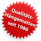 Qualitäts-Hängematten aus eigener Produktion seit 1986