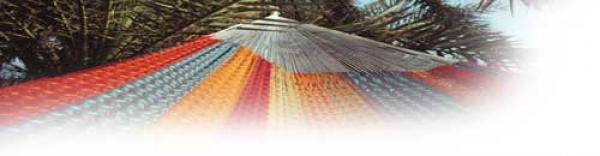 Mexican net hammock in multicolored