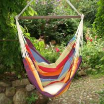 The hammock chair relaxes body and soul in the garden and house.